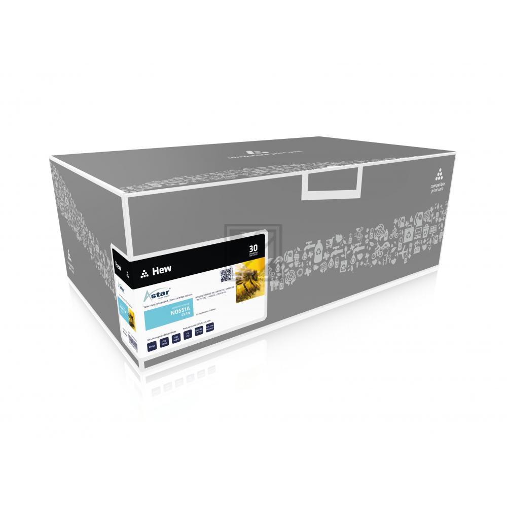 AS14651 ASTAR HP 651A LJ Cartridge cyan rebuilt 16.000Seiten Chip