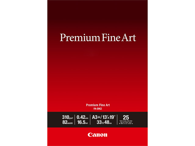 FA-SM2 CANON PREMIUM FINE ART PAPIER A3+ 1711C014 25Blatt 310gr