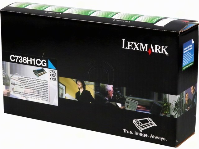 C736H1CG LEXMARK C736 TONER CYAN HC 10.000Seiten hohe Kapazitaet return