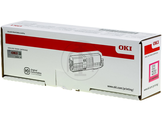 46490402 OKI C532 TONER MAGENTA ST 1500Seiten Standard Kapazitaet