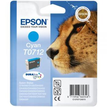 C13T07124012 EPSON DX Tinte cyan 485 Seiten 5,5ml