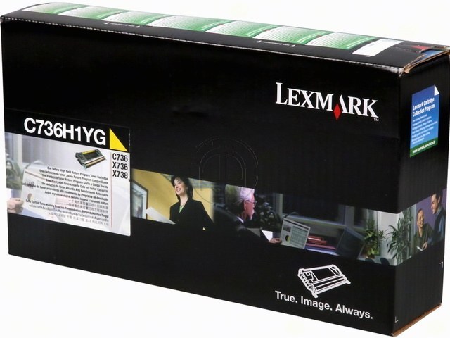 C736H1YG LEXMARK C736 TONER YELLOW HC 10.000Seiten hohe Kapazitaet return