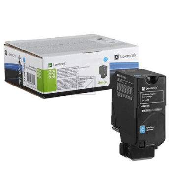 74C2SC0 LEXMARK CS72x Toner cyan HC return 7000Seiten