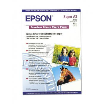 C13S041316 EPSON Premium Fotopapier A3+ (330x483mm) 20Blatt weiss 255gr