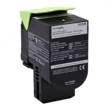 70C2HK0 LEXMARK 702HK CS Toner black HC return 4000Seiten