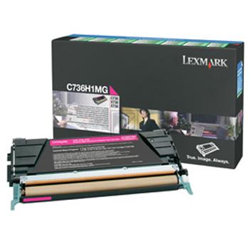 C736H1MG LEXMARK C73x/X73x Toner magenta HC return 10.000Seiten