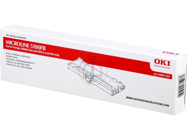 43821103 OKI ML5100FB FBK NYLON SCHWARZ 2Mio Zeichen