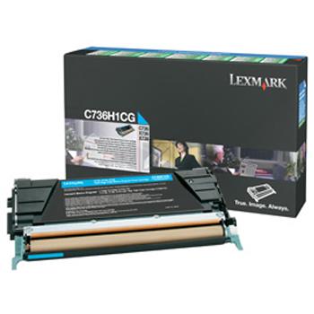 C736H1CG LEXMARK C73x/X73x Toner cyan HC return 10.000Seiten