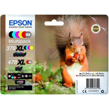 C13T379D4010 EPSON Nr.378XL/478XL XP Tinte (6) cmyk gy/r HC Seiten