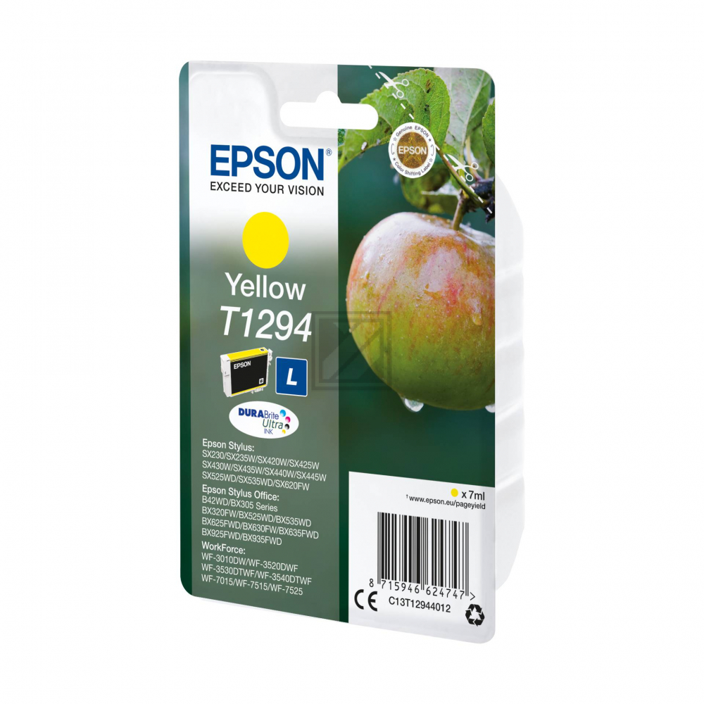 C13T12944012 EPSON BX Tinte yellow ST 616Seiten 7ml