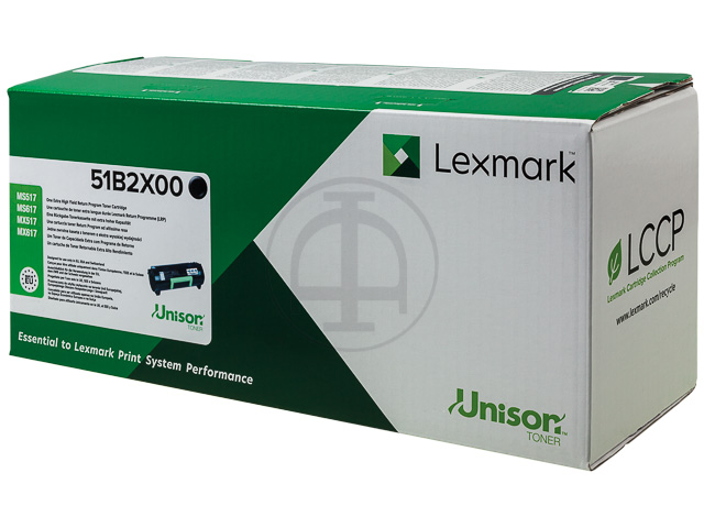 51B2X00 LEXMARK MS617 TONER BLACK RETURN 20.000Seiten