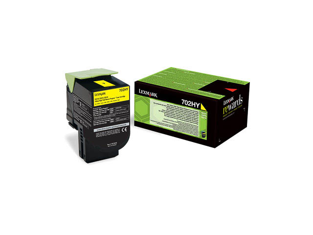70C2HY0 LEXMARK CS310DN TONER YELLOW HC 702HY 3000Seiten hohe Kapazitaet return