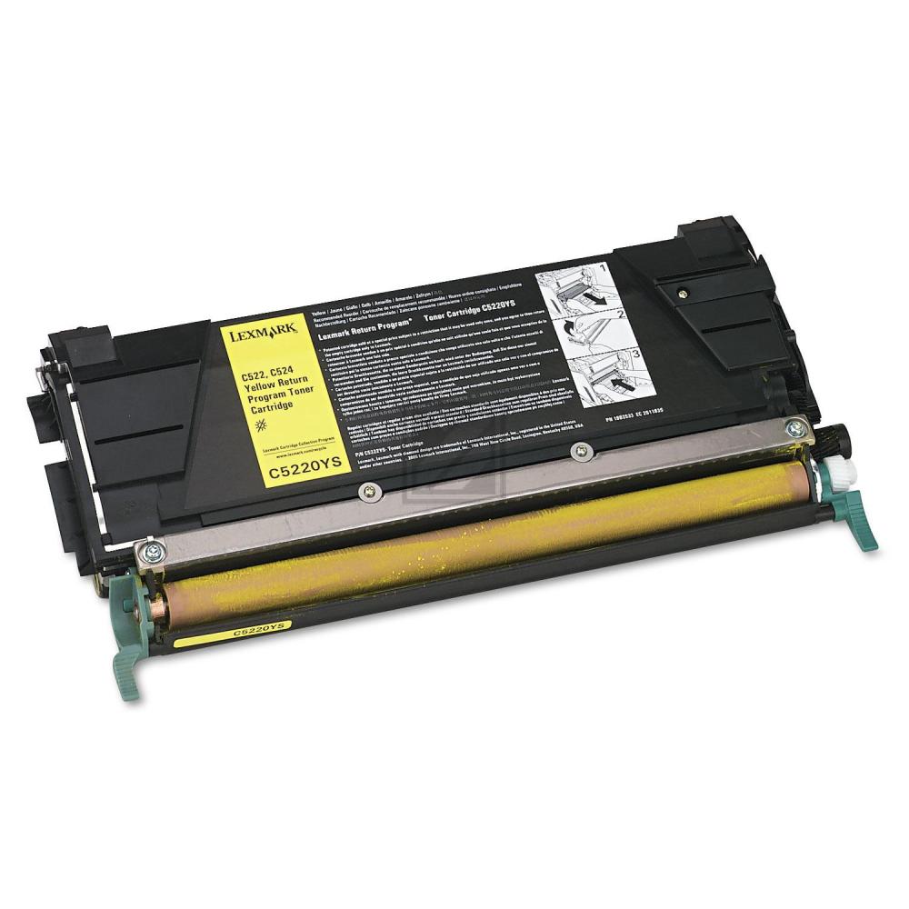 C5220YS LEXMARK Optra C Toner yellow return 3000Seiten