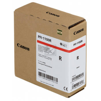 0858C001 CANON PFI1100R IPF Tinte red 160ml
