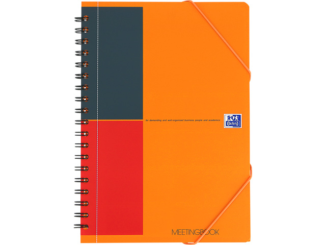 OXFORD MEETINGBOOK TABLET B5 ORANGE 400080789 80Blatt 80gr liniert 6mm