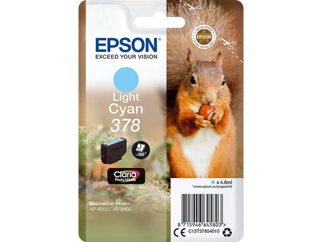 C13T37854010 EPSON XP8500 TINTE LCYA ST 4,8ml 360Seiten Standard Kapazitaet