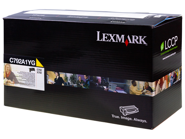 C792A1YG LEXMARK C792 TONER YELLOW ST 6000Seiten Standard Kapazitaet return