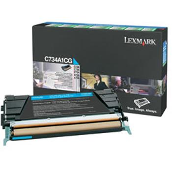 C734A1CG LEXMARK C73x/X73x Toner cyan return 6000Seiten