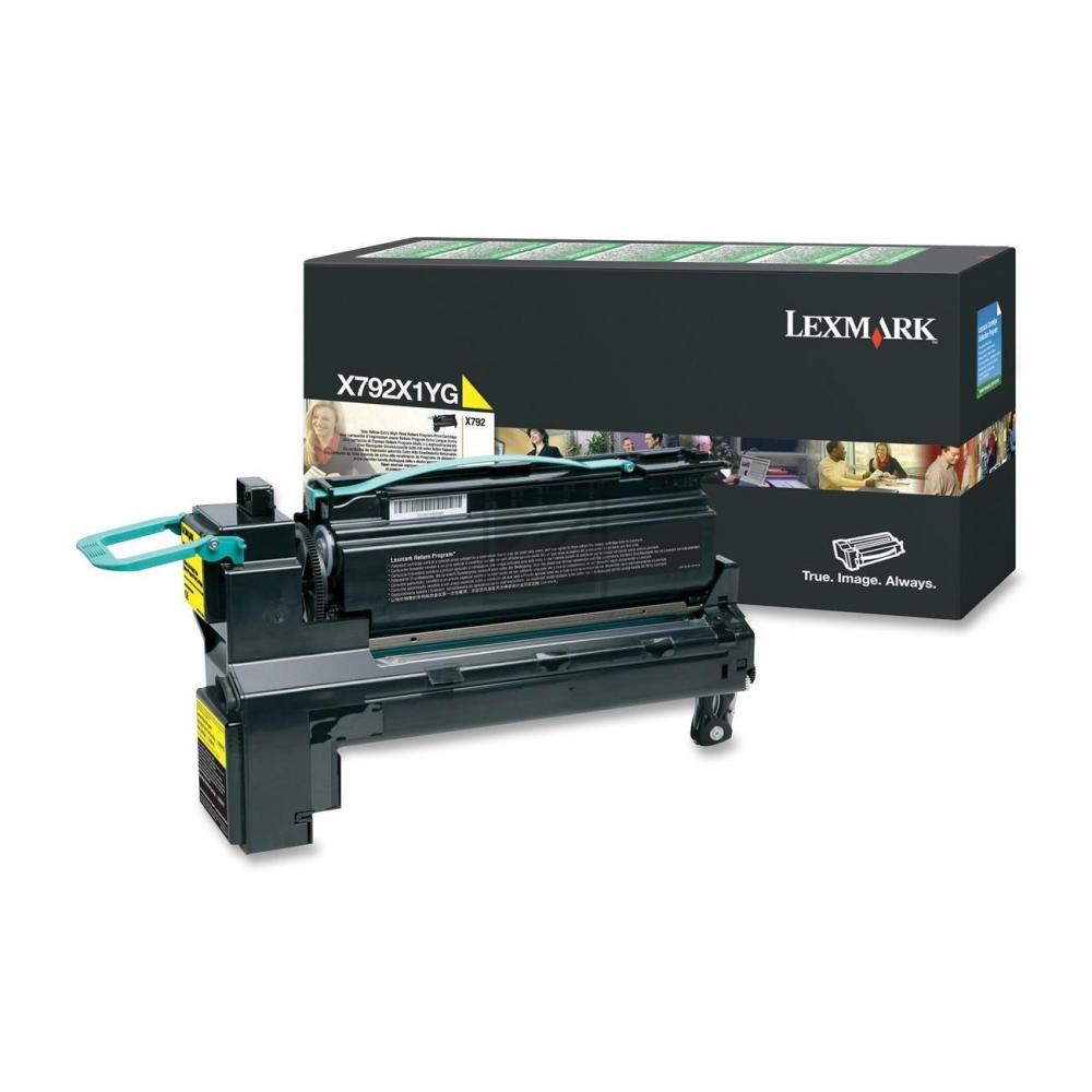 X792X1YG LEXMARK X792 Toner yellow HC return 20.000Seiten