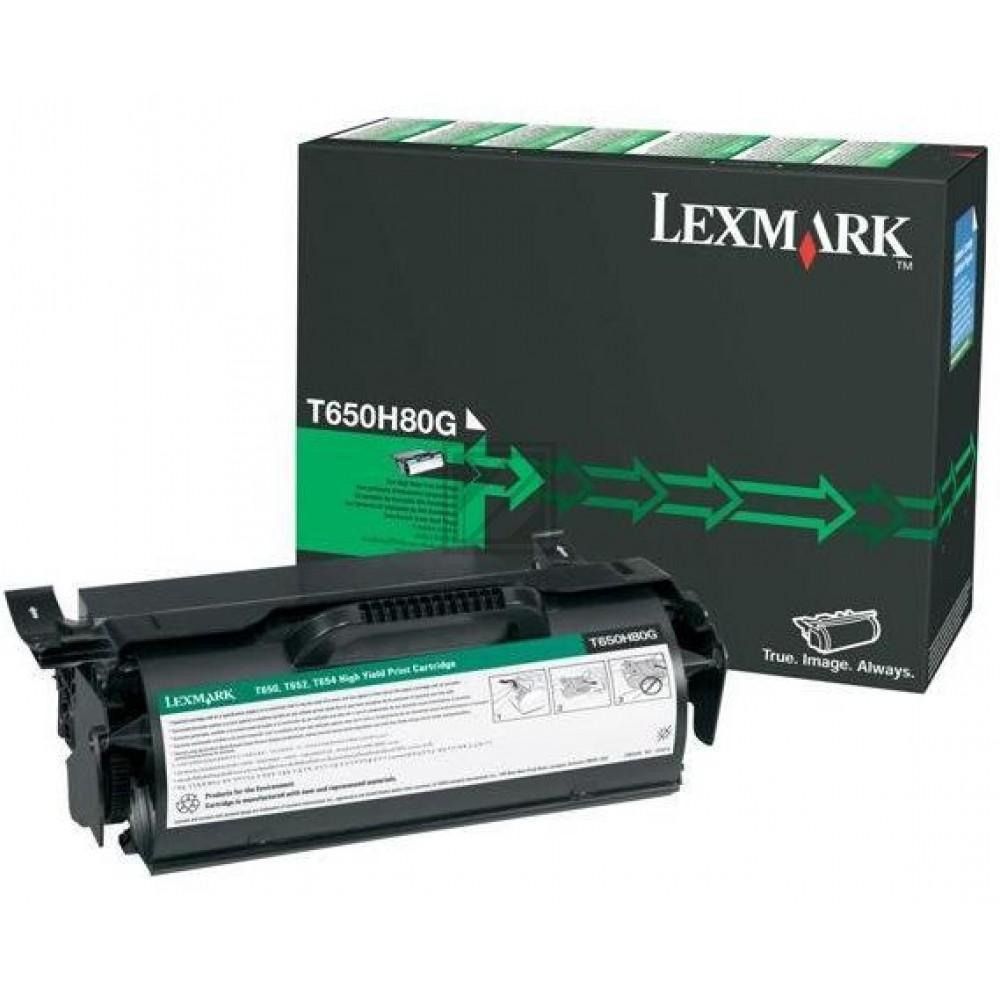 T650H80G LEXMARK Optra T Toner black HC rem. 25.000Seiten
