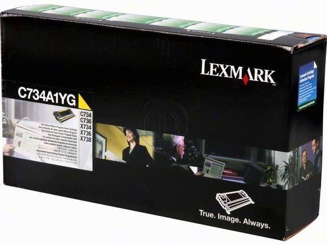 C734A1YG LEXMARK C734 TONER YELLOW 6000Seiten return