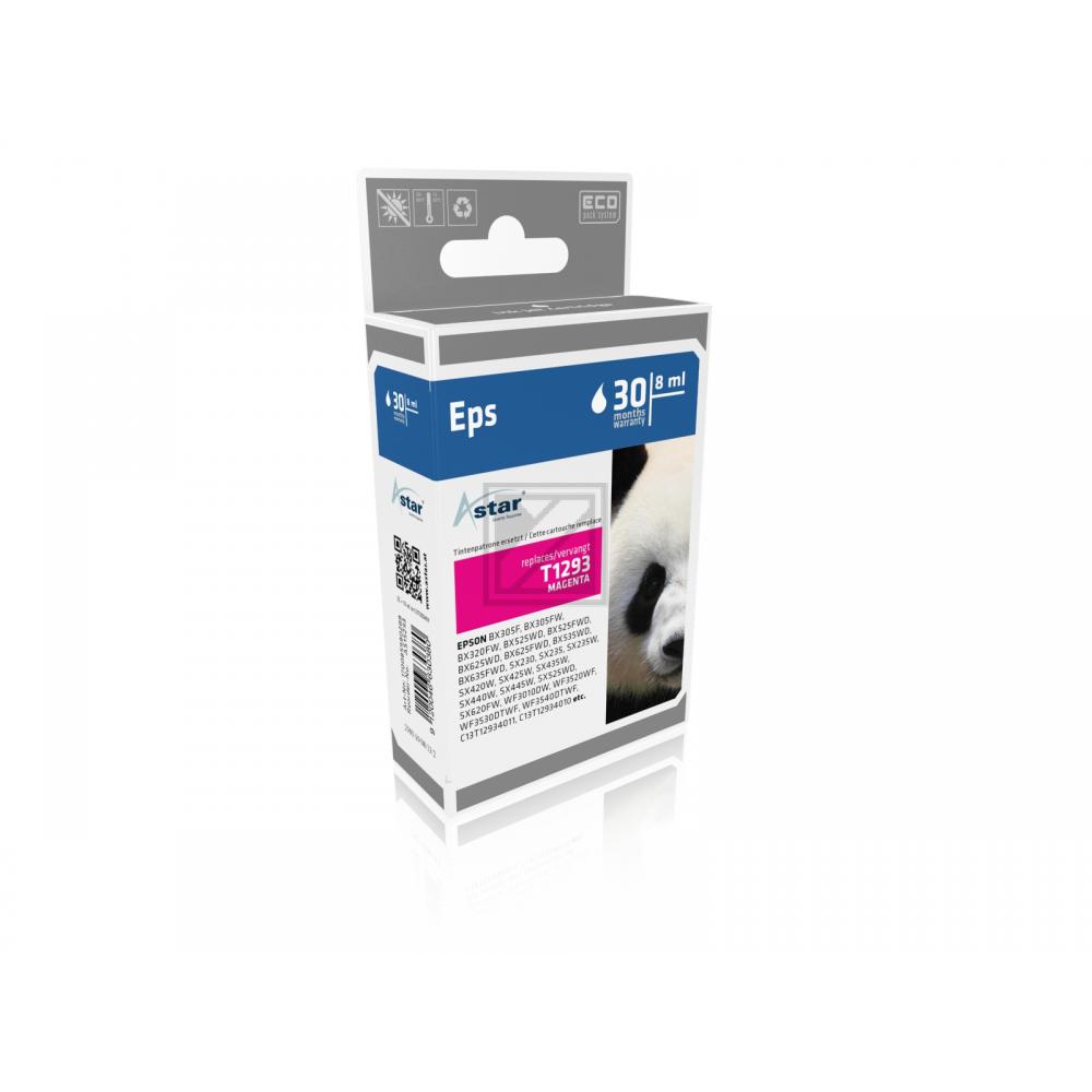 AS15293 ASTAR EPSON T1293 BX Tinte magenta rebuilt 370Seiten Chip 7ml