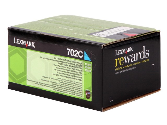 70C20C0 LEXMARK CS310DN TONER CYAN ST 702C 1000Seiten Standard Kapaz return
