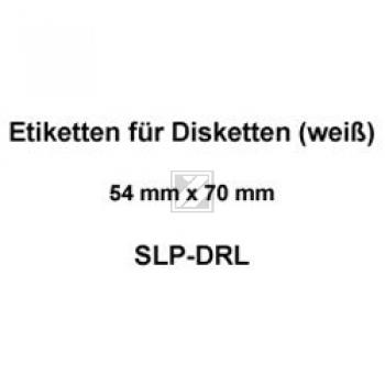 SLPDRL SEIKO Disketten Etiketten 70x54mm 320Stück weiss