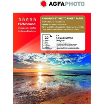 AP26020A4NEU AP Fotopapier A4 (210x297mm) 20Blatt weiss 260gr