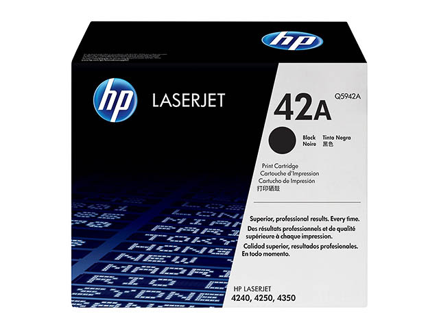 Q5942A HP LJ4250 CARTRIDGE BLACK ST HP42A 10.000Seiten Standard Kapazitaet