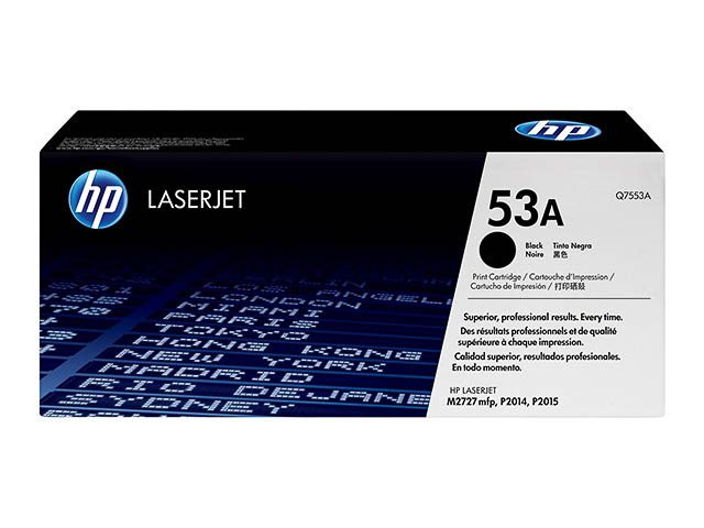 Q7553A HP LJ P2015 CARTRIDGE BLACK ST HP53A 3000Seiten Standard Kapazitaet