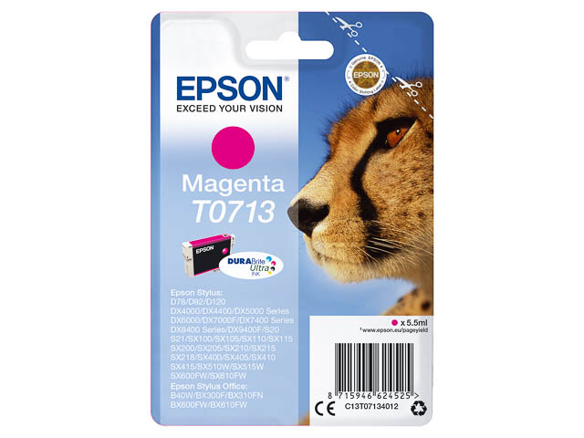C13T07134012 EPSON DX4000 TINTE MAGENTA 5,5ml 270Seiten