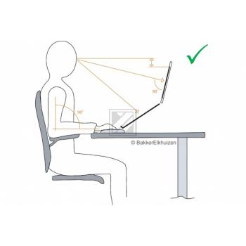 BNEQNOTE350 BAKKER QNote 350 Notebookstaender hellgrau