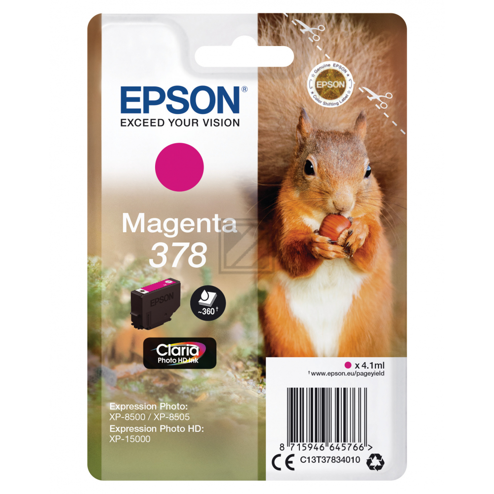 C13T37834010 EPSON XP Tinte magenta ST 360Seiten 4,1ml