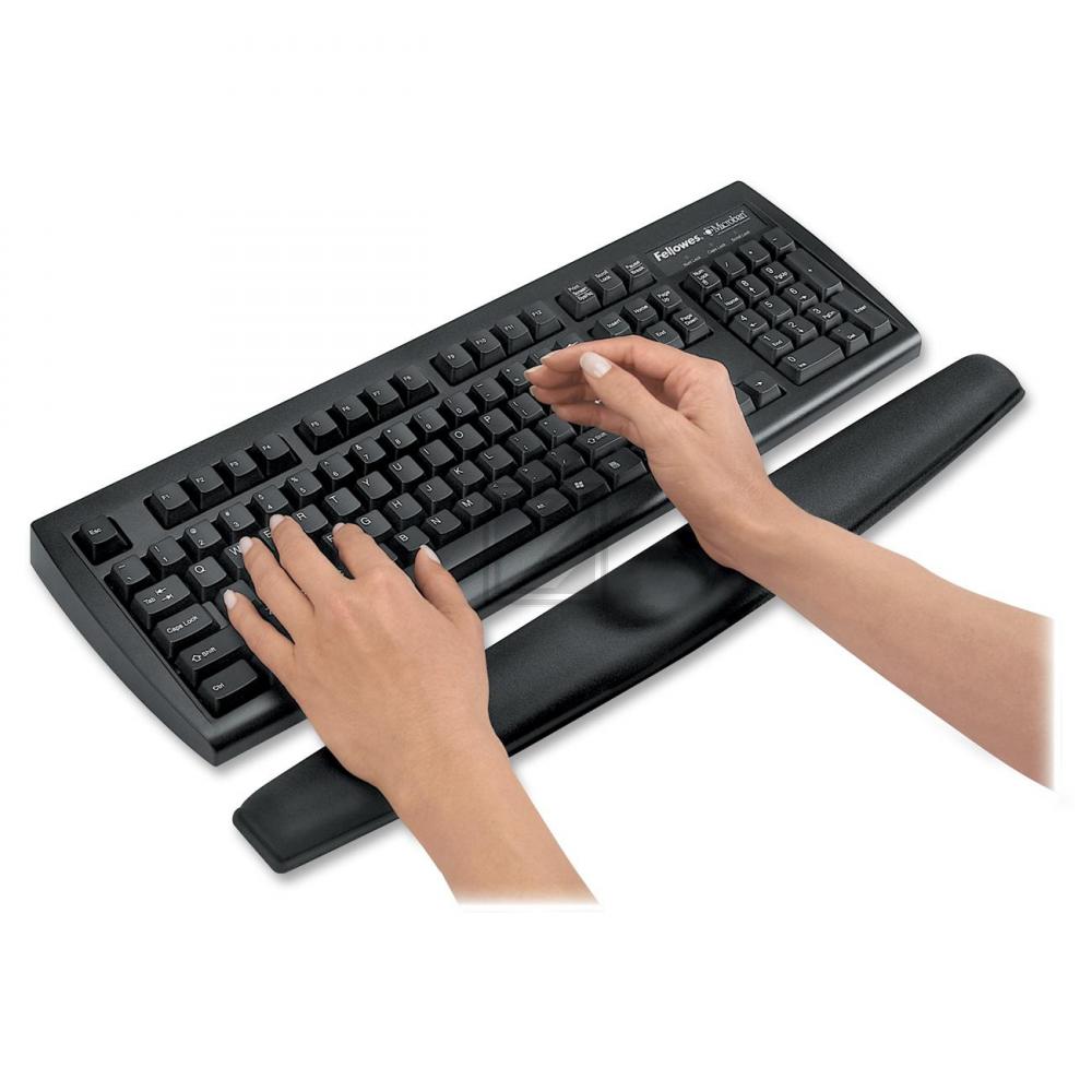 9178201 FELLOWES Memory Foam Handgelenkauflage fuer Tastatur schwarz