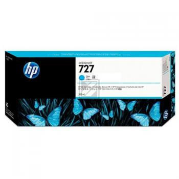 F9J76A HP 727 DNJ Tinte cyan EHC 300ml