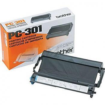 PC301 BROTHER Fax Cartridge+Nachfuellung (1+1) schwarz 235Seiten
