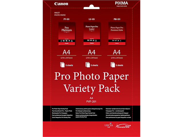 PVP201 CANON PRO FOTOPAPIER A4 6211B021 3x5Blatt 210gr Vorteilspackung