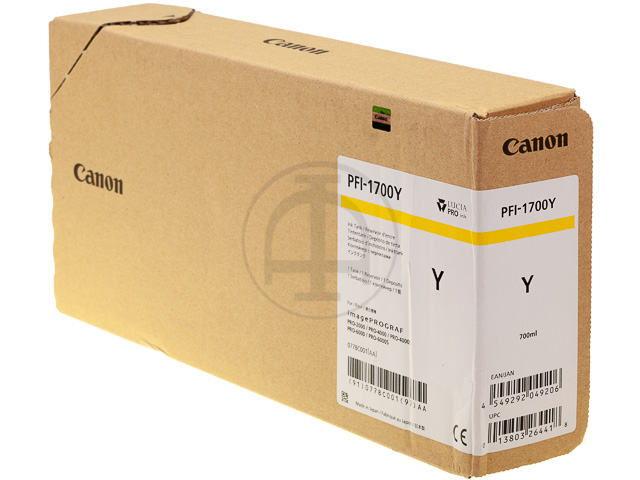 PFI1700Y CANON PRO2000 TINTE YELLOW 0778C001 700ml