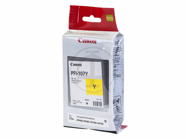 PFI107Y CANON IPF680 TINTE YELLOW 6708B001 130ml