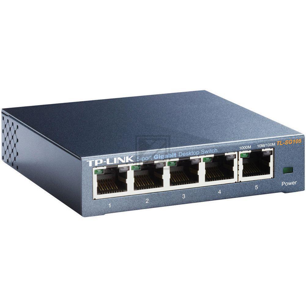 TP-LINK TL-SG105 DESKTOP SWITCH Standalone 5xRJ45 blau unmanaged