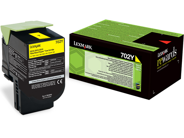 70C20YE LEXMARK CORPORATE TONER YEL 1000Seiten 702YE Projekt