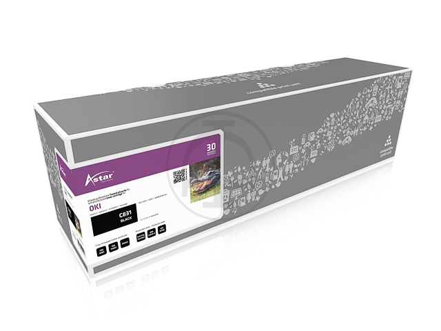 AS11831 ASTAR OKI C831 TONER BLK 44844508 10.000Seiten