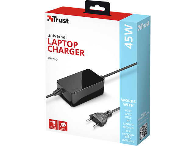 TRUST PRIMO LAPTOP LADEGERAET 19V-45W 21904 universal