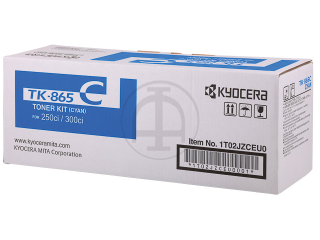 TK865C KYOCERA TA250CI TONER CYAN 1T02JZCEU0 12.000Seiten