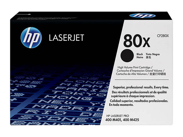CF280X HP LJPRO400 M401 CARTRIDGE BLK HC HP80X 6900Seiten hohe Kapazitaet