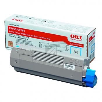 43872307 OKI C5xxx Toner cyan 2000Seiten