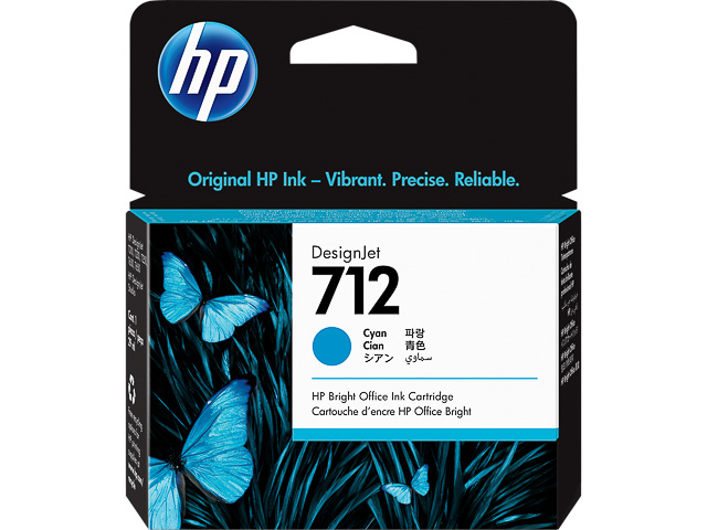 3ED67A HP DNJ T200 TINTE CYAN HP712 29ml