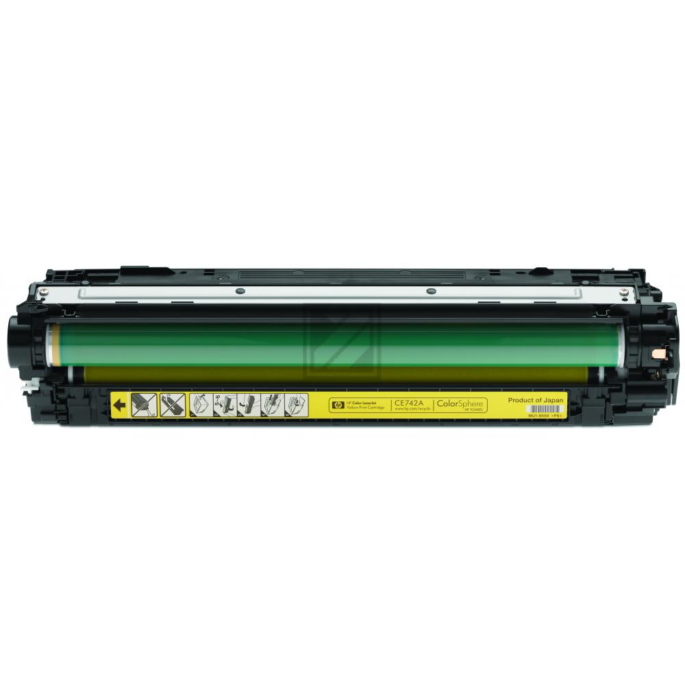 CE742A HP 307A CLJ Toner yellow 7300 Seiten