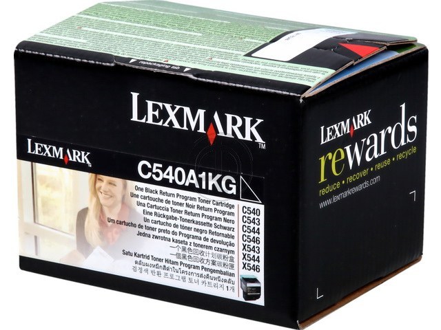 C540A1KG LEXMARK C540 TONER BLACK ST 1000Seiten Standard Kapazitaet return